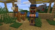 The Wandering Trader and their pet llama (Image via Mojang)